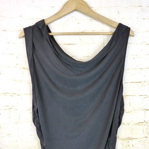 Pilcro Anthropologie One Shoulder Top Womens XL Gray Ruched Side Modal Blend - Picture 5 of 12